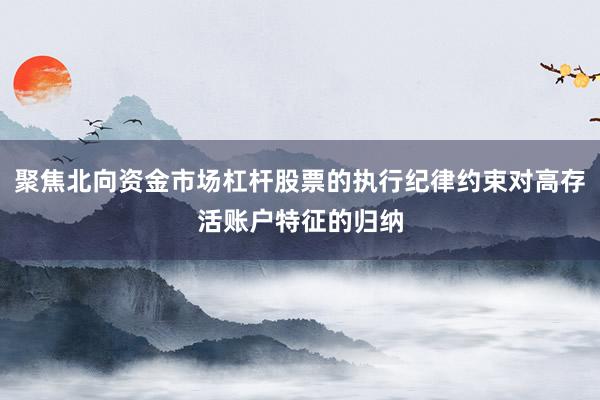 聚焦北向资金市场杠杆股票的执行纪律约束对高存活账户特征的归纳