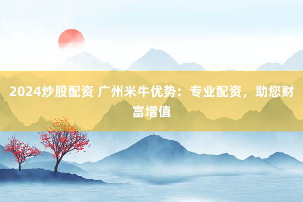 2024炒股配资 广州米牛优势：专业配资，助您财富增值