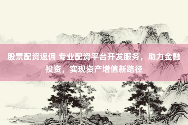 股票配资返佣 专业配资平台开发服务，助力金融投资，实现资产增值新路径